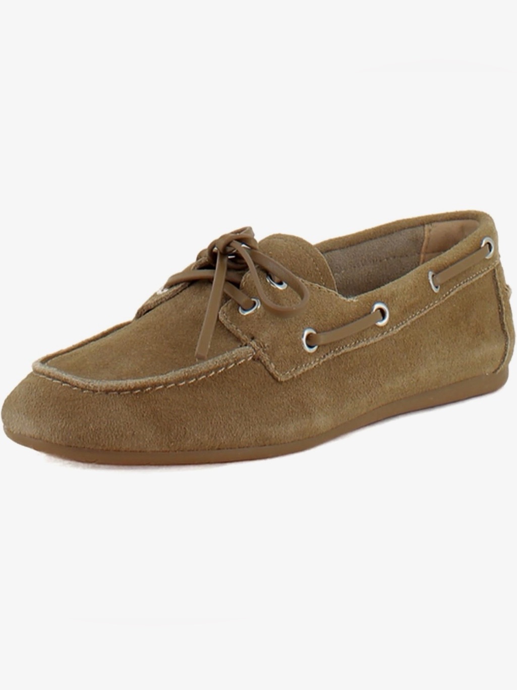 Steve Madden Suede Boat Loafers In Light Brown